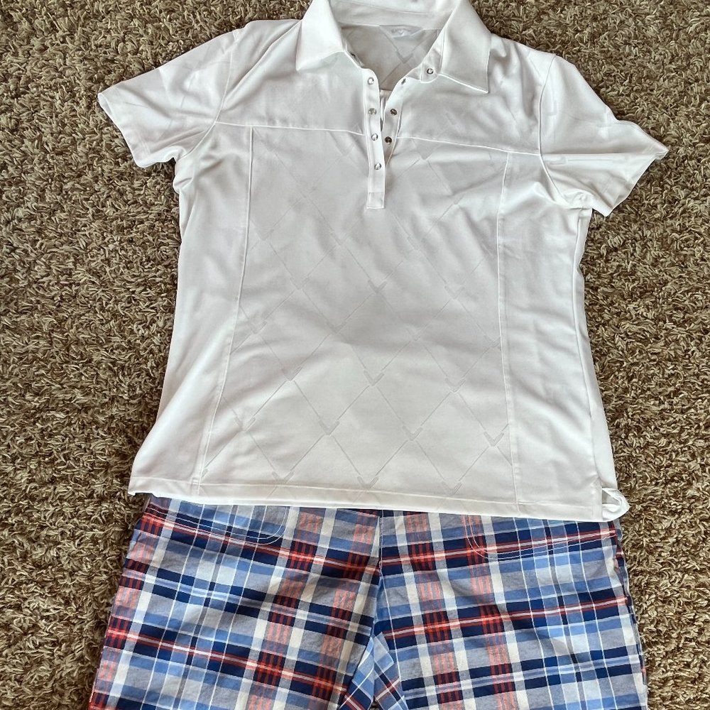 Women's Golf Outfit Shorts and shirt